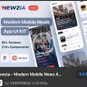 Newzia - Modern Mobile News App UI Kit
